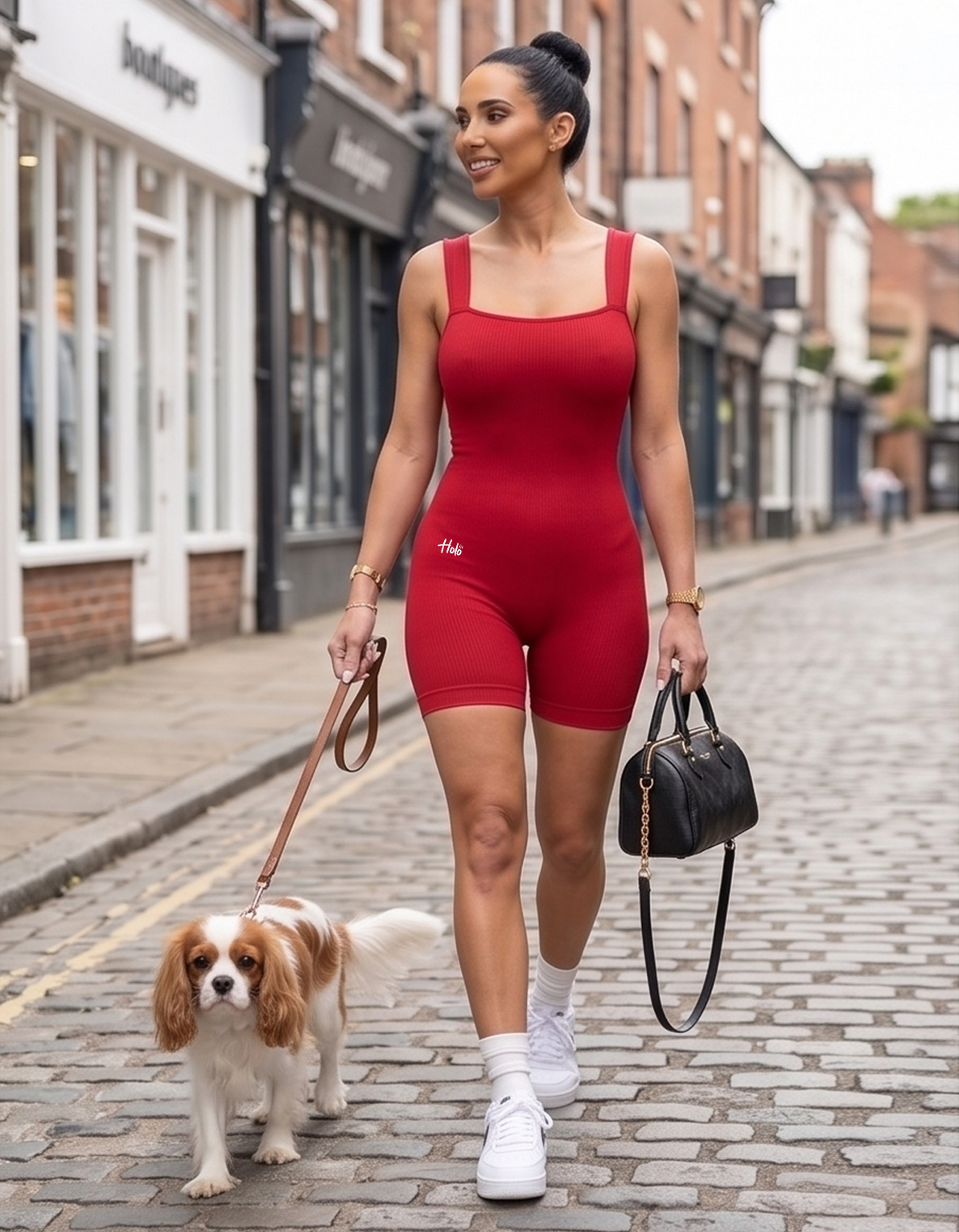 Enterizo corto Lotus Holo Rojo - Detalle 1 moda deportiva