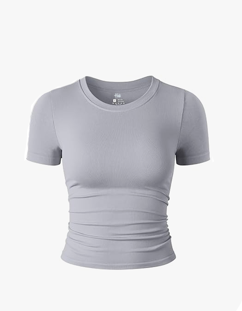 Franela Basic OQQ Gris claro - Detalle 1 moda deportiva