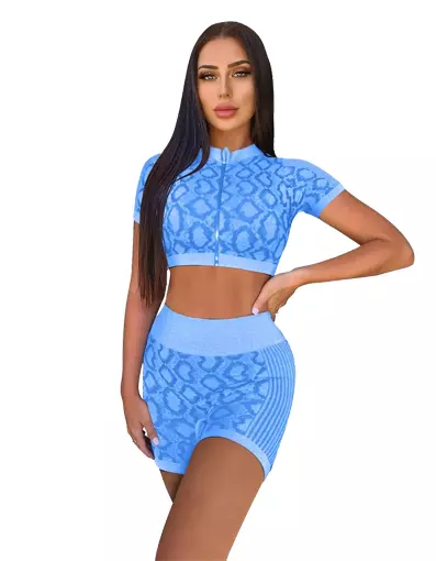 Imagen del producto: Conjunto Animalprint Short azul